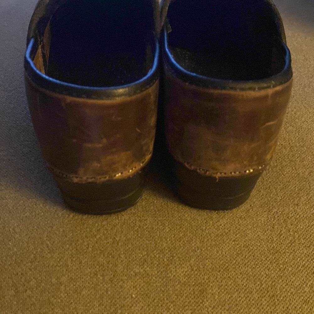 Brown Leather Clogs - image 7